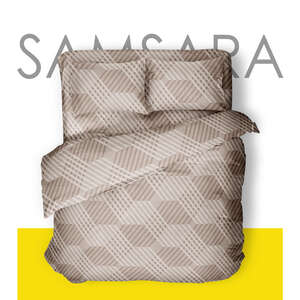 Комплект постельного белья сатин Евро-стандарт CAPPUCCINO