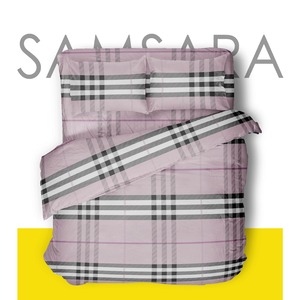 Комплект постельного белья 1,5 спальный BURBERRY (розовый)